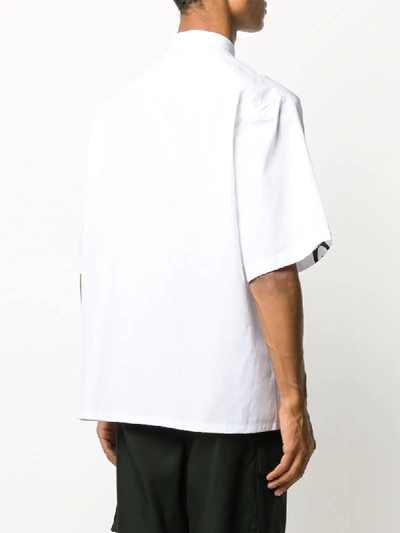 Shop Givenchy Abstract Logo Printed Shirt In White