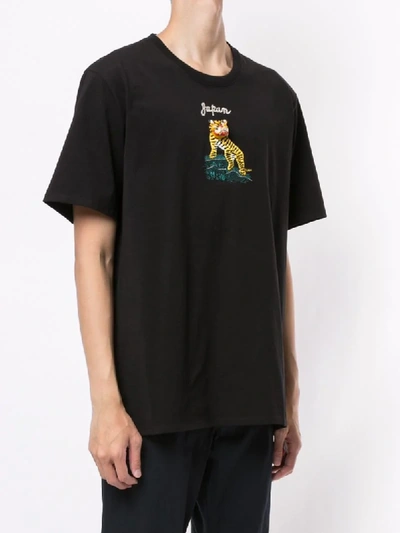 Shop Doublet Embroidered Tiger T-shirt In Black