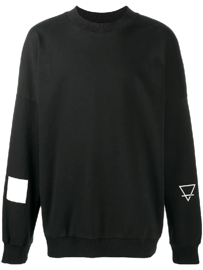 Shop Thom Krom Logo-print Sweatshirt In Black