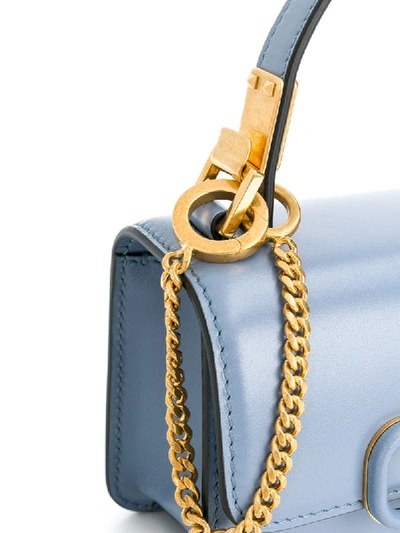 Shop Valentino Micro Vsling Crossbody Bag In Blue