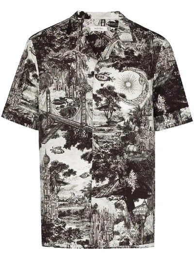 Shop Valentino Dreamatic Print Shirt In Black