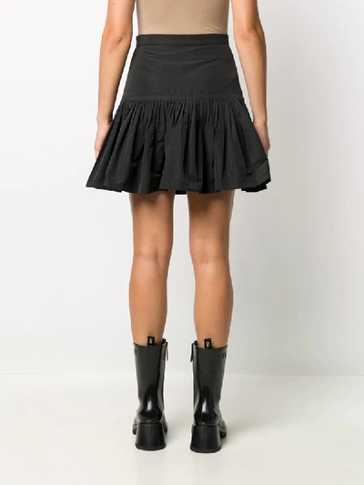 Shop Valentino Vltn Star-patch Mini Skirt In Black
