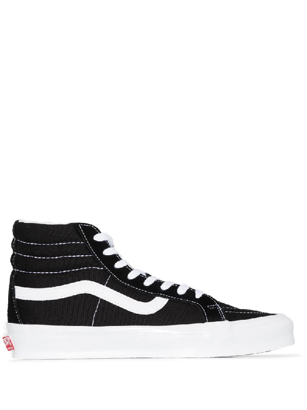 vans black canvas high tops