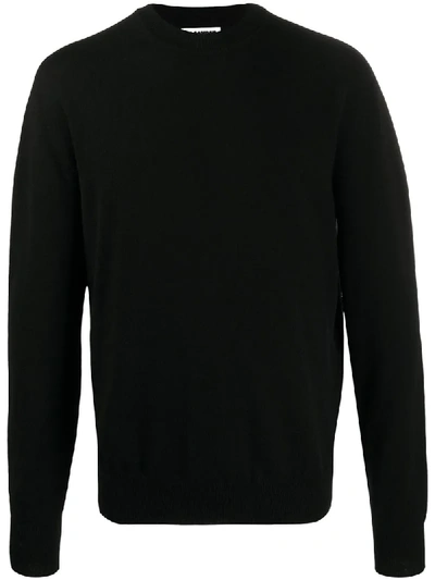 Shop Jil Sander Crew-neck Cashmere Pullover In Black