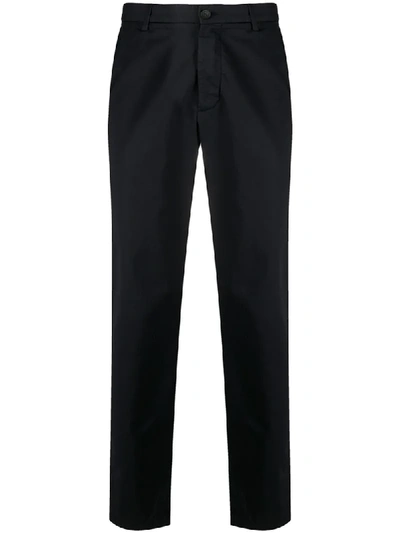 Shop Z Zegna Straight-leg Trousers In Blue