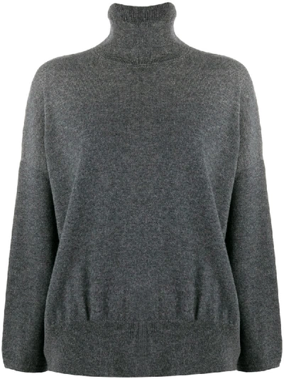 Shop Société Anonyme Crop Sleeve Cashmere Jumper In Grey
