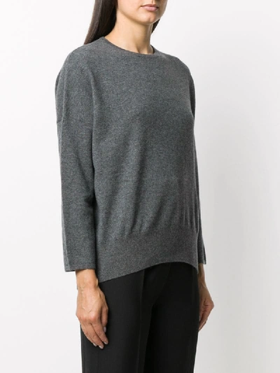 Shop Société Anonyme Crop Sleeve Cashmere Jumper In Grey