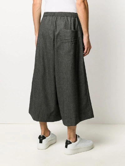 Shop Société Anonyme High-rise Cropped Wide-leg Trousers In Grey
