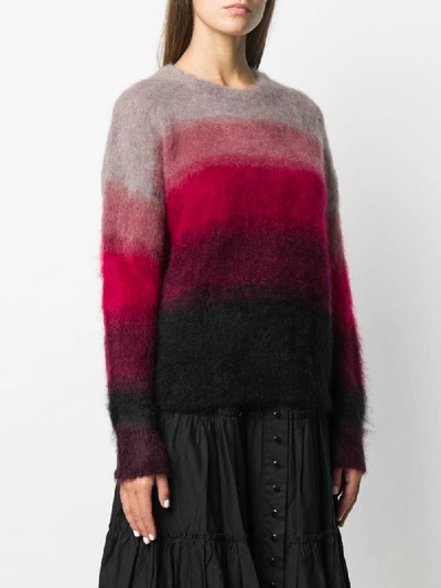 Shop Isabel Marant Étoile Drussell Ombré-effect Jumper In Red