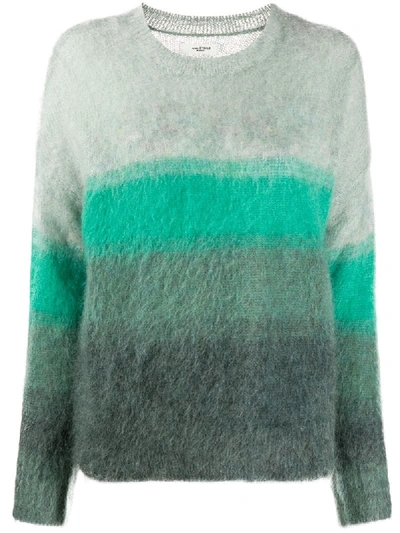 Shop Isabel Marant Étoile Drussell Ombré-effect Jumper In Green