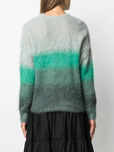 Shop Isabel Marant Étoile Drussell Ombré-effect Jumper In Green