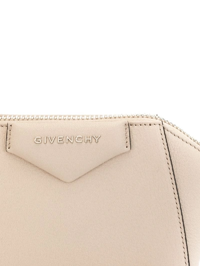 Shop Givenchy Contrast-seam Crossbody Bag In Neutrals