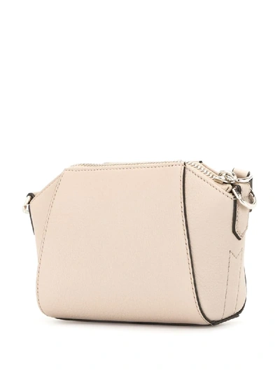 Shop Givenchy Contrast-seam Crossbody Bag In Neutrals