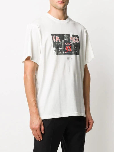 Throwback White Michael Jordan T-shirt In White