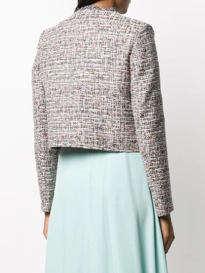 Shop Goat Coco Cropped Tweed Jacket In Pink