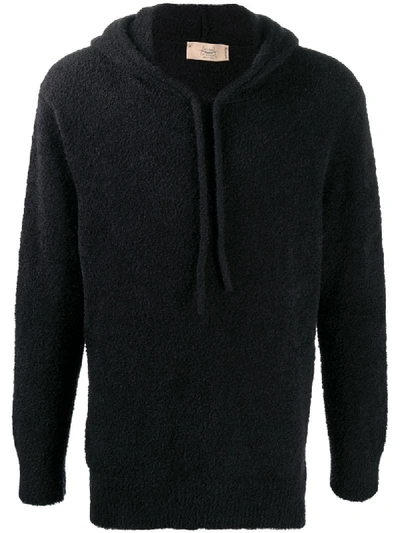 Shop Maison Flaneur Long-sleeve Hoodie In Black