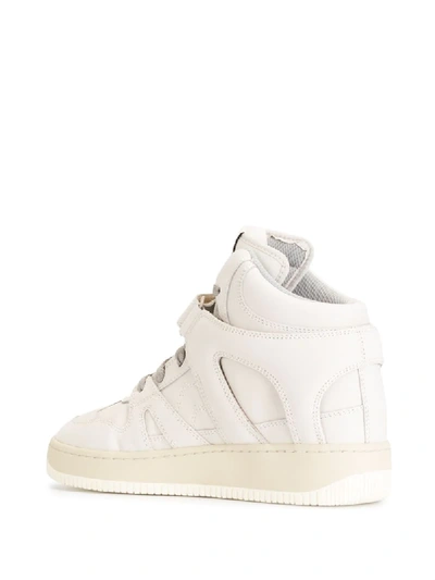 Shop Isabel Marant Bekett High-top Sneakers In White