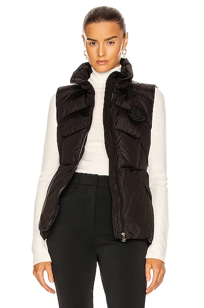 Shop Moncler Ana Gilet Vest In Black