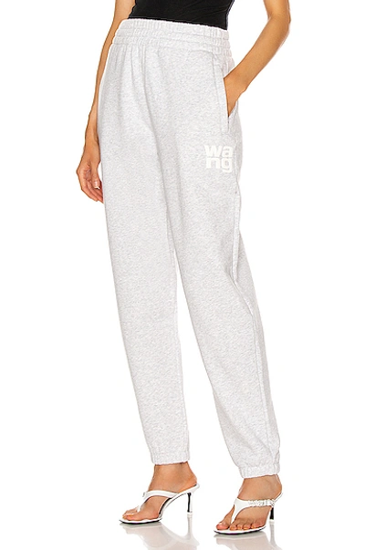 Shop Alexander Wang T Foundation Terry Classic Sweatpant In Light Heather Grey