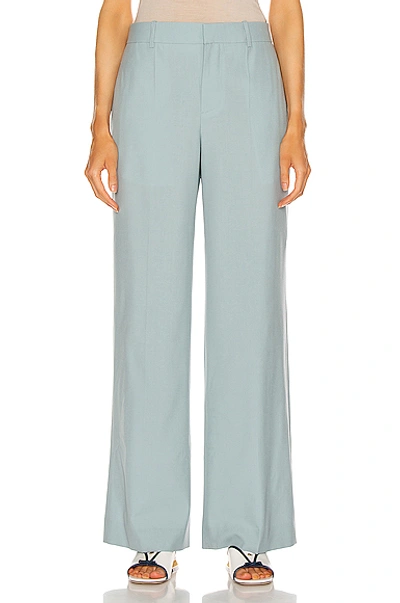 Shop Givenchy Long Masculine Trouser In Blue