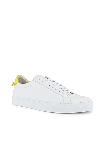 Shop Givenchy Urban Street Low Sneaker In White & Yellow