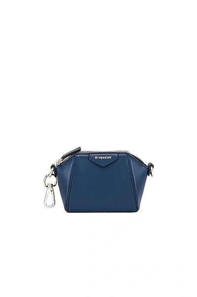 Shop Givenchy Antigona Baby Bag In Midnight Blue