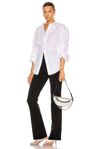 Shop Alexander Wang Attica Soft Hybrid Tweed Fanny Pack In White