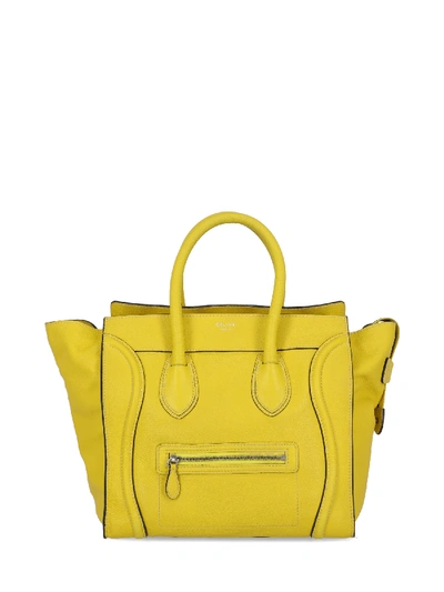 Pre-owned Celine Handbags In Yellow