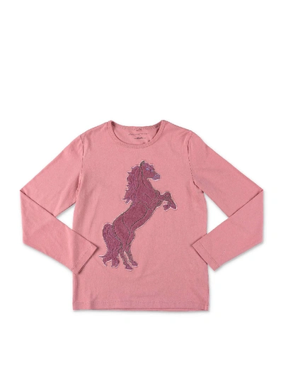 Shop Stella Mccartney Horse Pink T-shirt