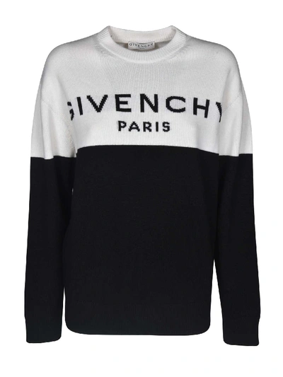 Shop Givenchy Pullover In Black And White
