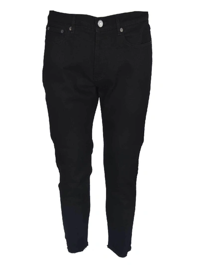 Shop Givenchy 5 Pocket Trousers In Black