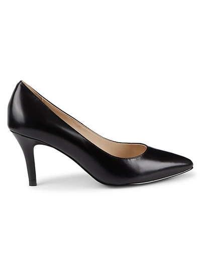 Shop Cole Haan Juliana Leather Pumps In Black