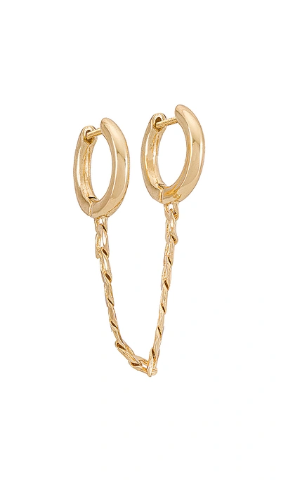 Shop Baublebar 2 Hoop Chain Earring In Gold