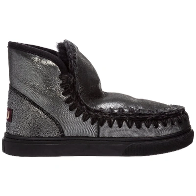 Shop Mou Eskimo Sneaker Ankle Boots In Nero