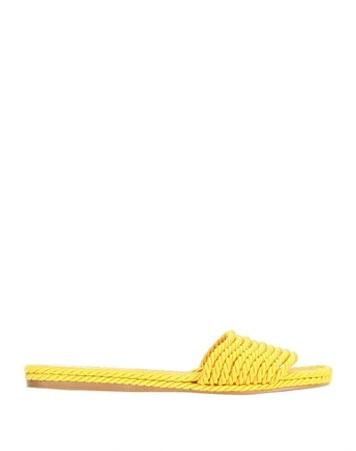 Shop Valentino Sandals In Yellow