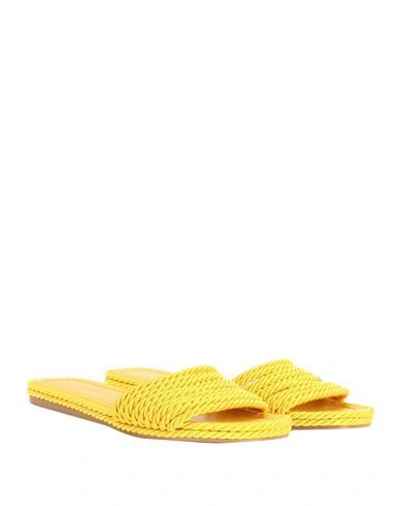 Shop Valentino Sandals In Yellow