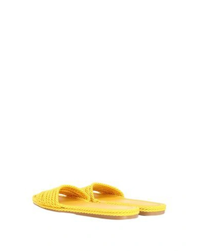 Shop Valentino Sandals In Yellow