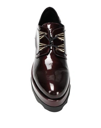 Shop Albano Laced Shoes In Maroon