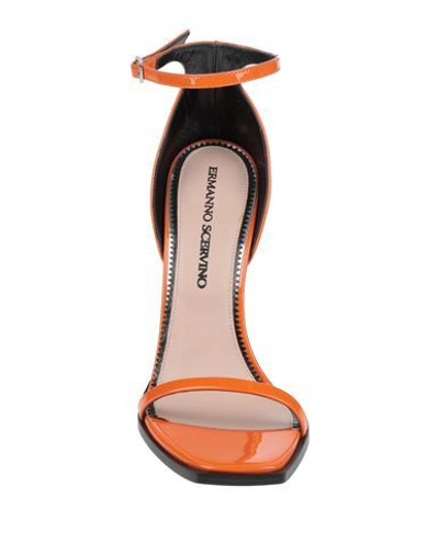 Shop Ermanno Scervino Sandals In Orange
