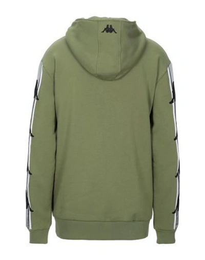 Shop Kappa Hooded Sweatshirt In Military Green