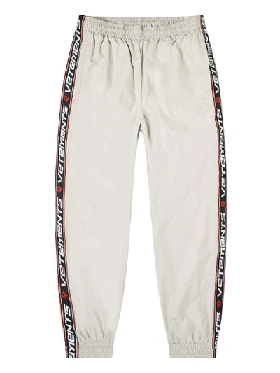 Shop Vetements Grey Tape Tracksuit Pants