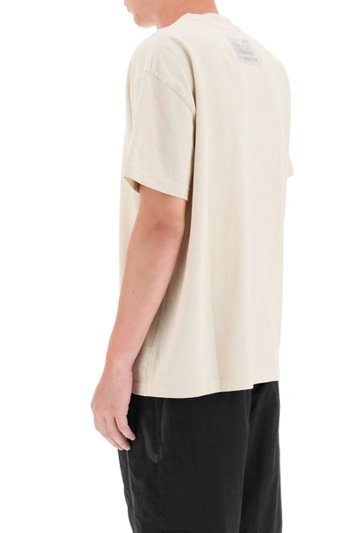 Shop A-cold-wall* Logo Print T-shirt In Beige