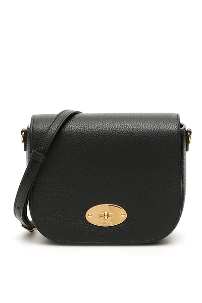 Shop Mulberry Small Darley Satchel Bag In Black