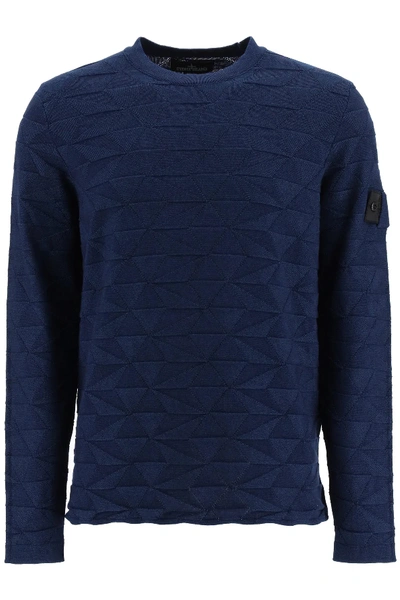 Shop Stone Island Shadow Project Crew-neck Sweater In Blue