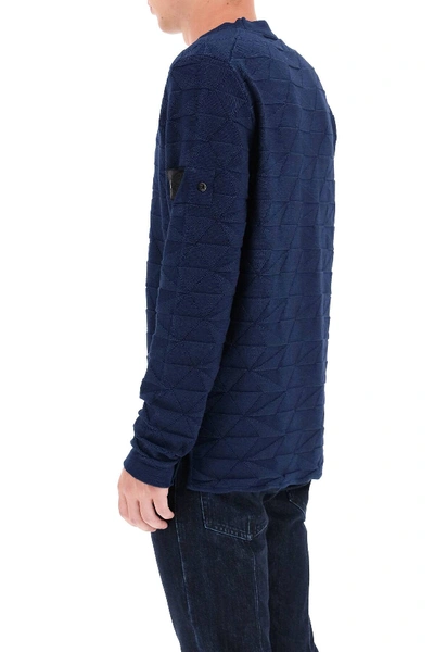 Shop Stone Island Shadow Project Crew-neck Sweater In Blue