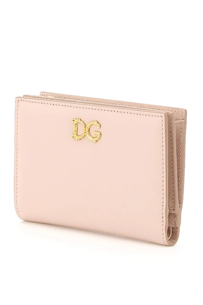 Shop Dolce & Gabbana Baroque Dg Wallet In Pink