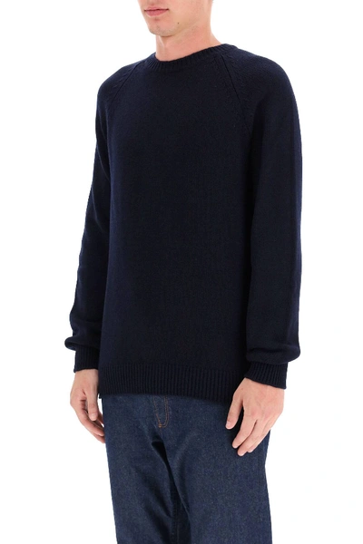 Shop Apc Pablo Crew-neck Sweater In Blue