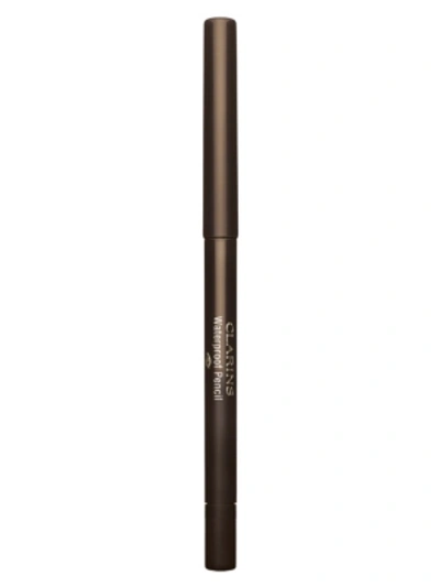 Shop Clarins Women's Waterproof Eye Pencil In Brown