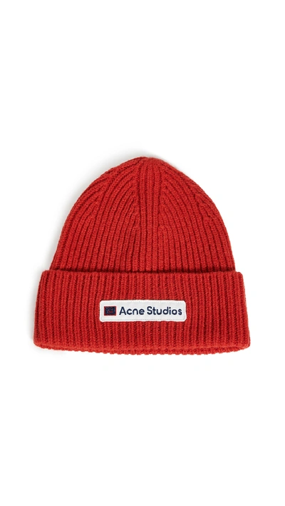 Shop Acne Studios Kansa Face Hat In Red