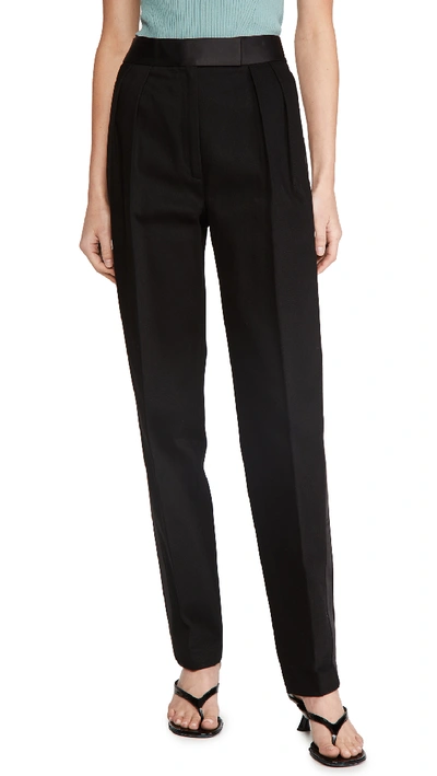 Shop Alexander Wang High Waisted Tuxedo Trousers In Black